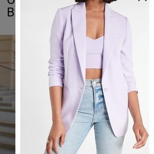 NWT Express One Button Boyfriend Blazer Sz S